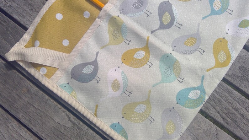 Garden Gift Craft Apron Utility Apron Classroom Apron Teachers Apron Vendors Apron Cotton SCANDI BIRDS Waist Apron Gardening Apron
