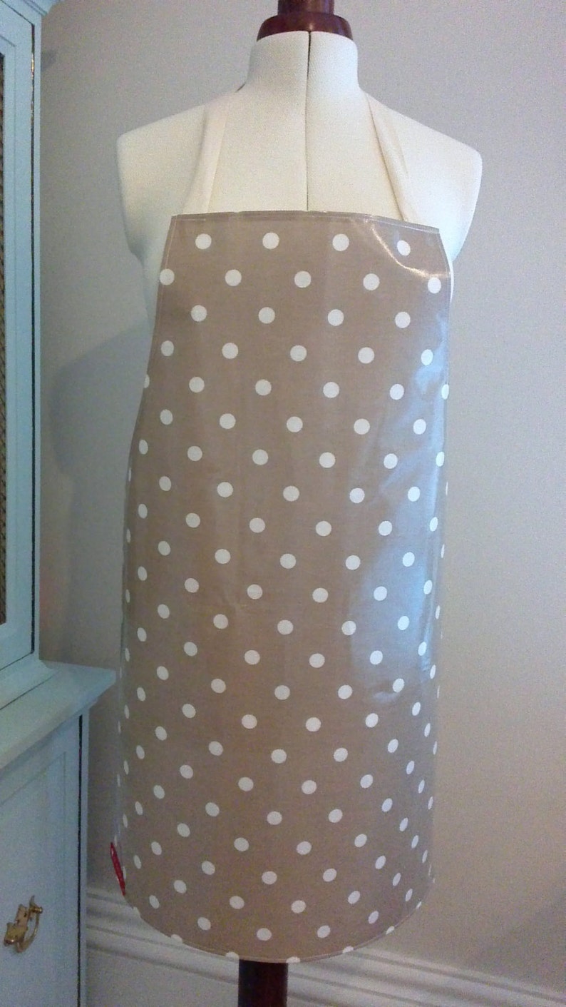 Baking Gift Cookery PVC Apron Kitchen Gift Oilcloth Aprons Traditional Aprons Adult Spotty Aprons Retro Aprons Wipe Clean Aprons
