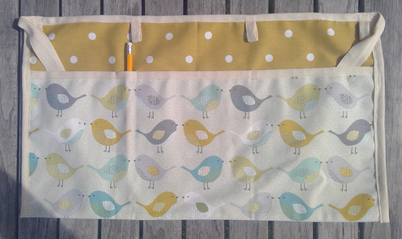 Garden Gift Craft Apron Utility Apron Classroom Apron Teachers Apron Vendors Apron Cotton SCANDI BIRDS Waist Apron Gardening Apron