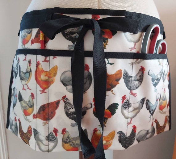 EMMA BRIDGEWATER Oilcloth PVC Half Waist Apron Chickens Etsy