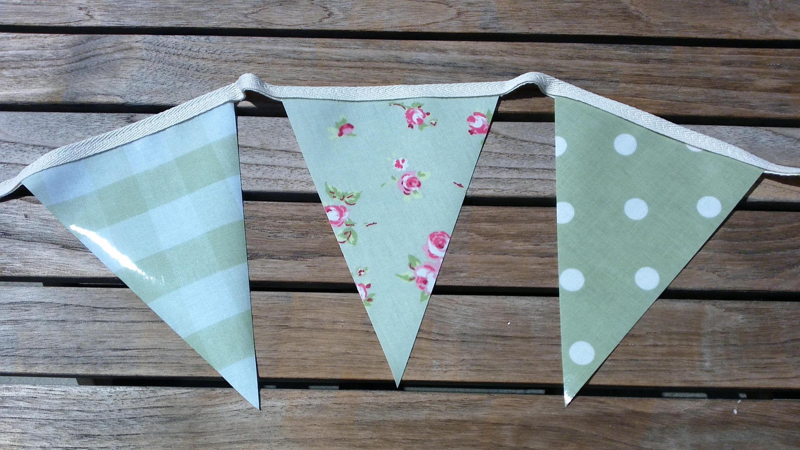 Traditional SAGE GREEN Outdoor Bunting Waterproof Bunting | Etsy