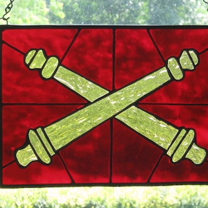 Stained Glass Branch Insignia of the Field Artillery