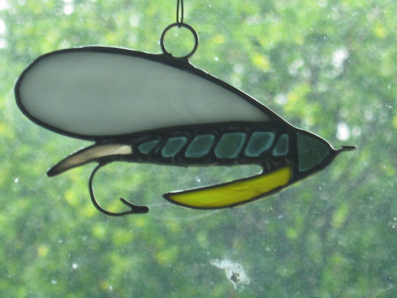 Stained Glass Classic Wet Fly Fishing Suncatcher / Ornament Etsy
