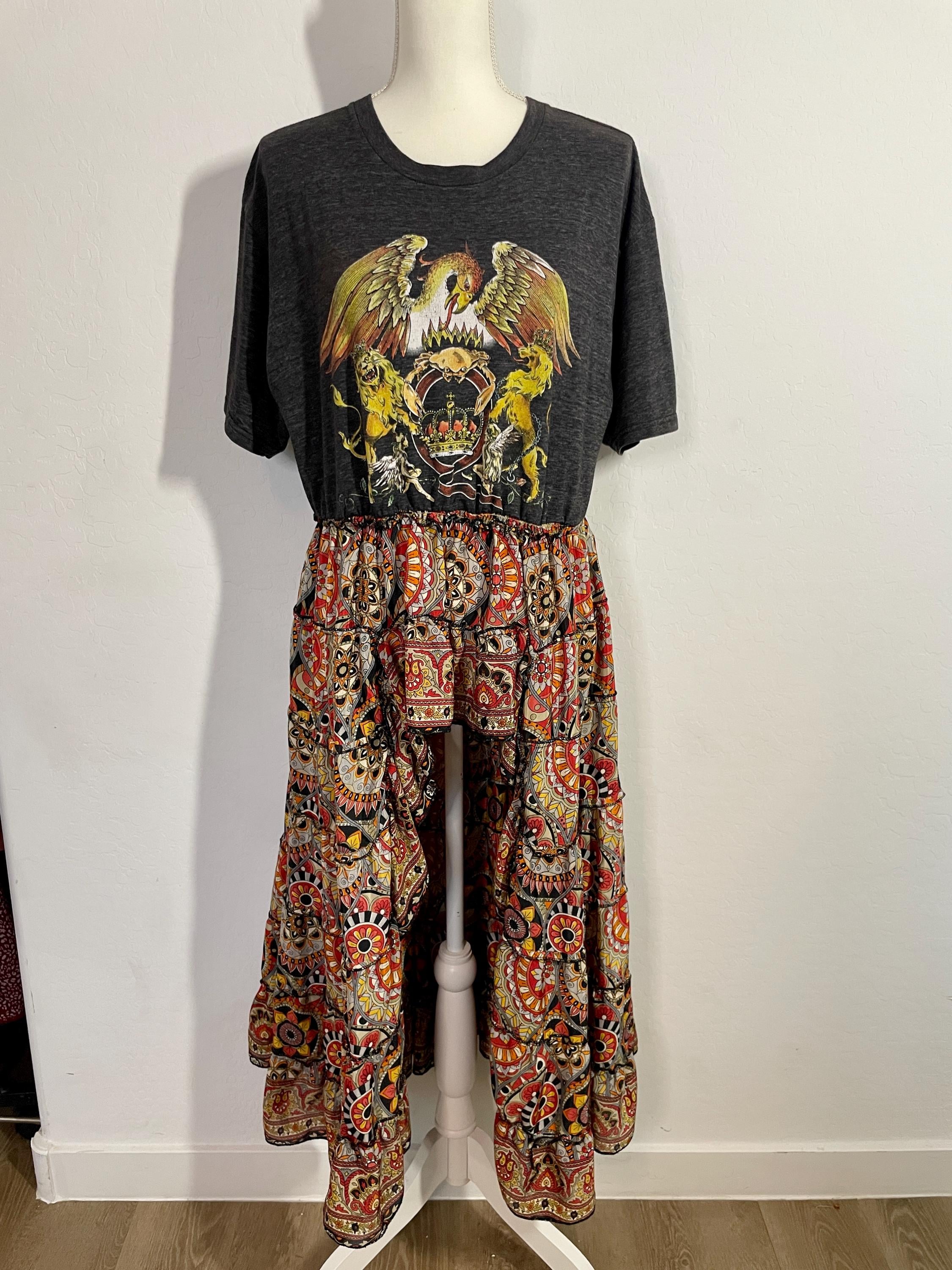 band t shirt dress diy Upcycle Tshirt Dress Diy