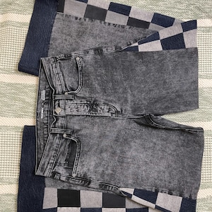 Reworked Patchwork Flared Boho Style Jeans