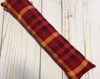 Catnip Kicker Toy - Red & Yellow Plaid