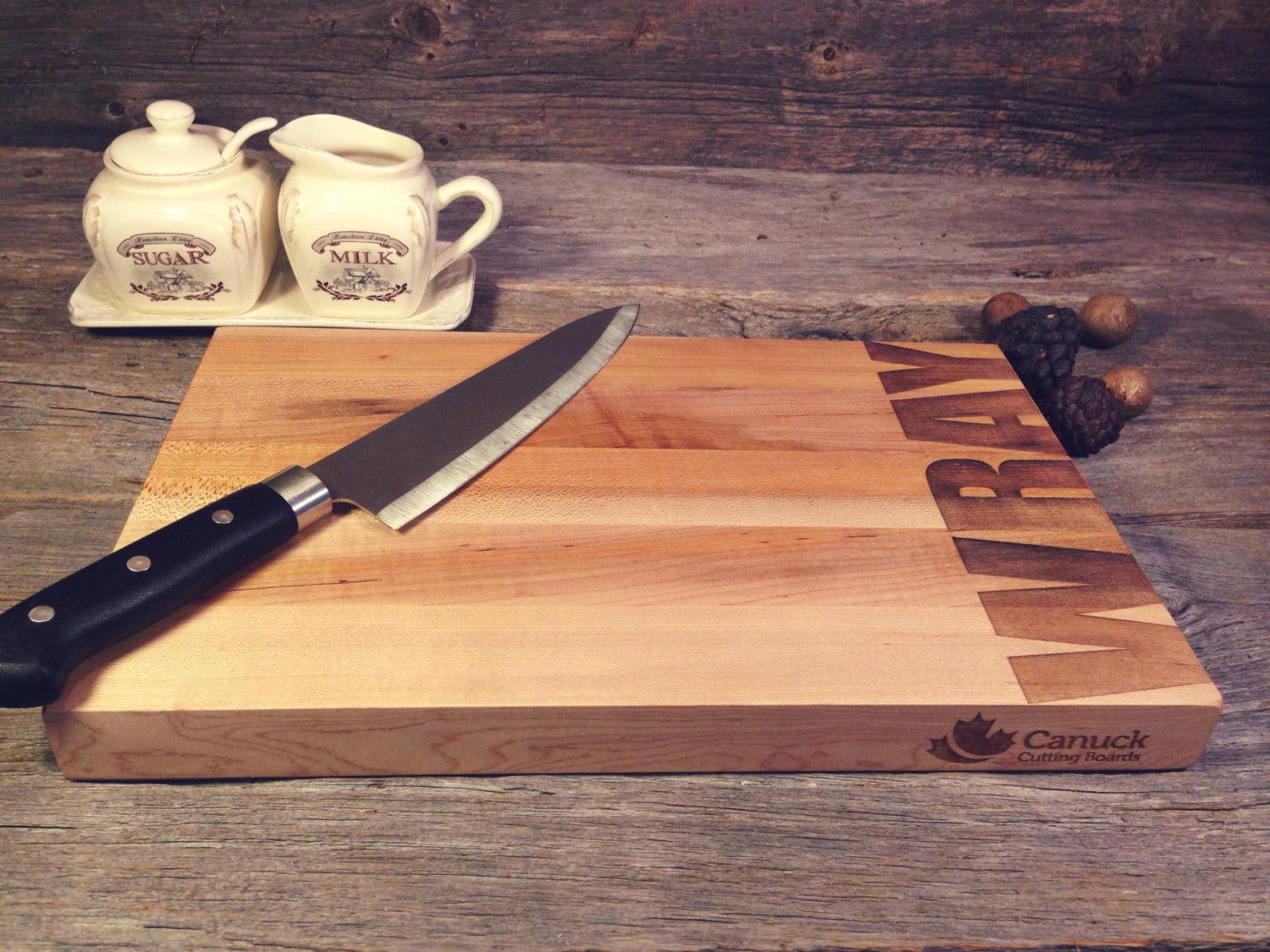 Personalized Maple Canuck Cutting Board Laser Engraved With Etsy Canada