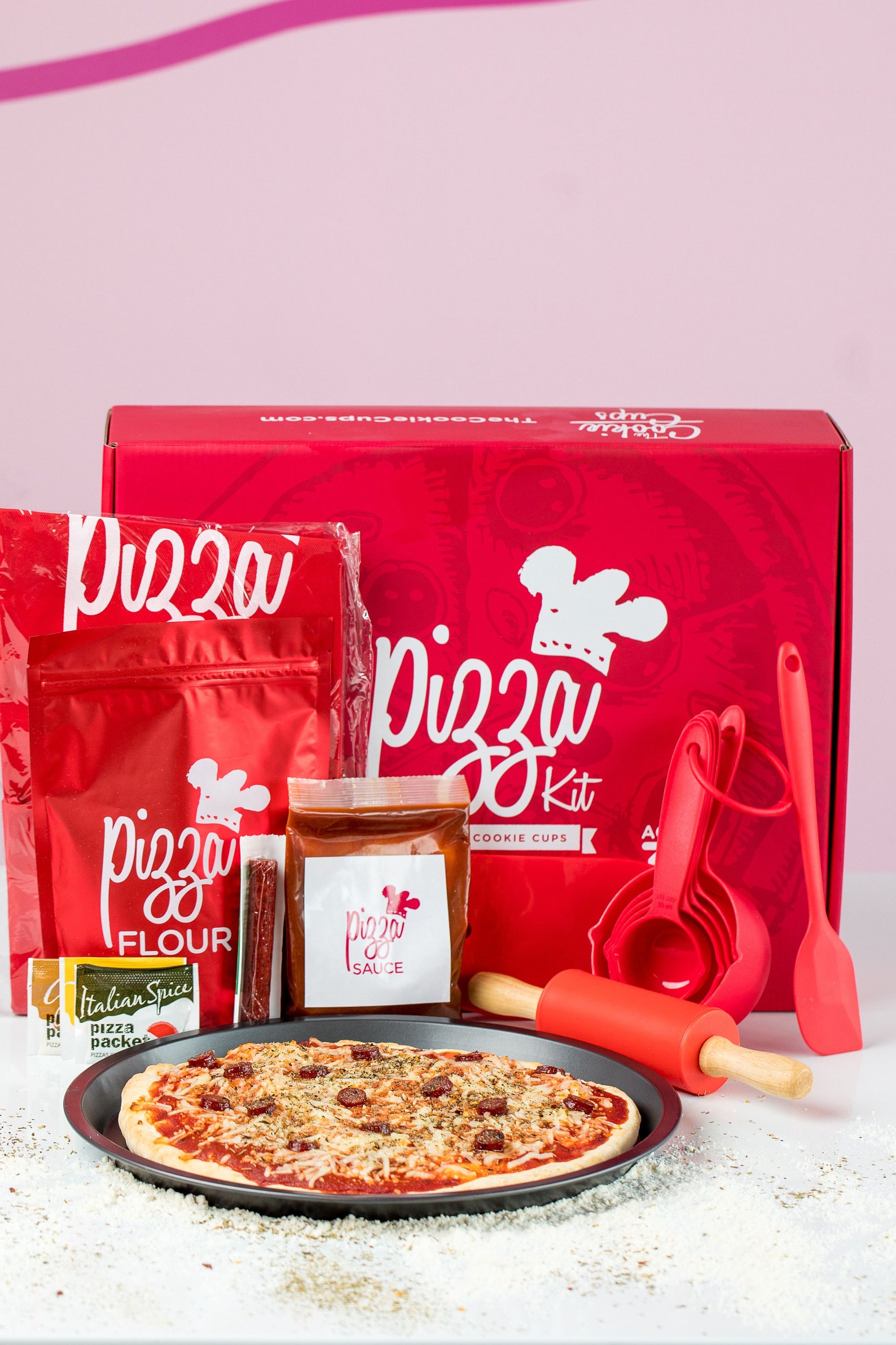 Pizza Making Kit by the Cookie Cups Pizza Kit Pizza Kitchen Etsy