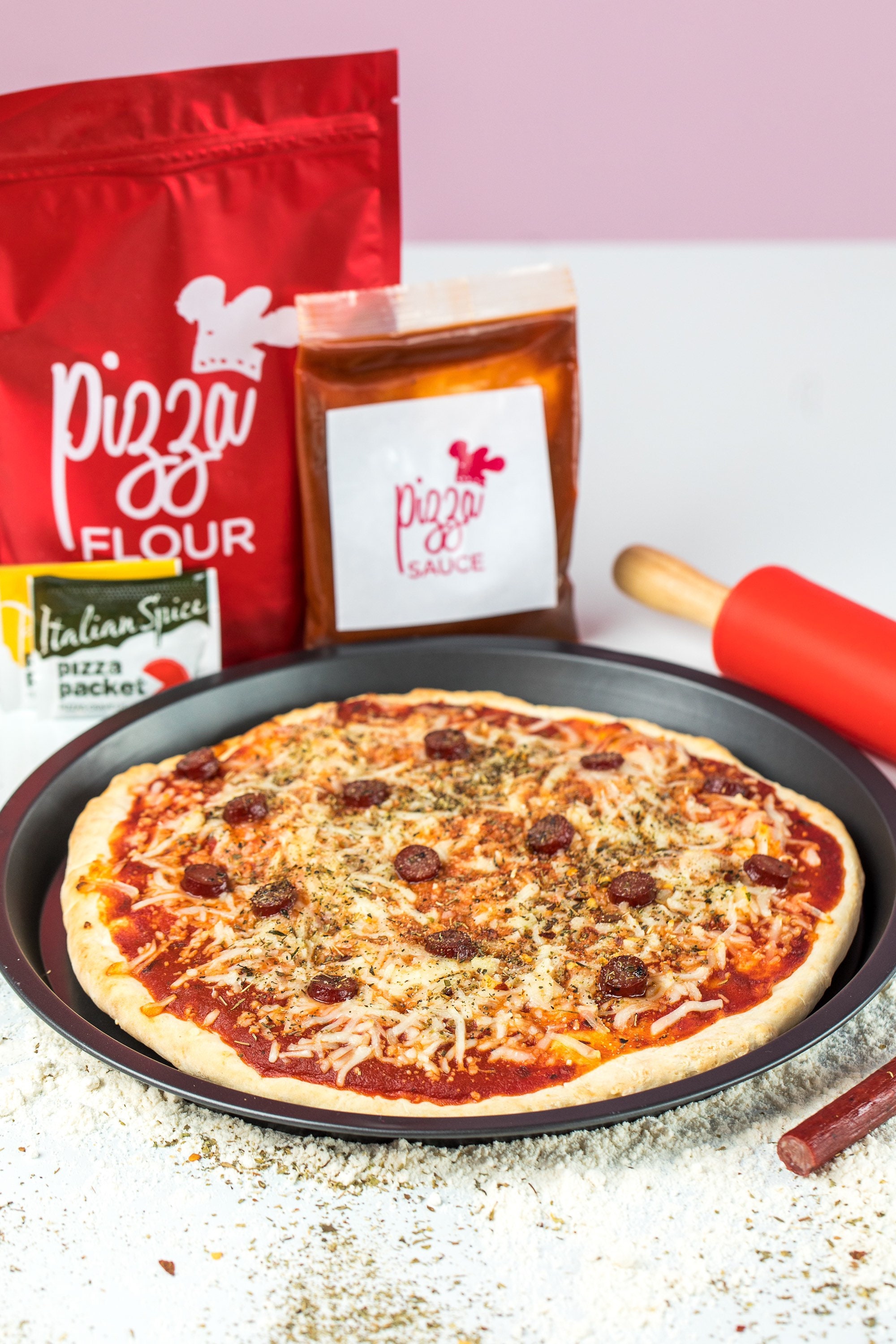 Pizza Making Kit by the Cookie Cups Pizza Kit Pizza Kitchen Etsy