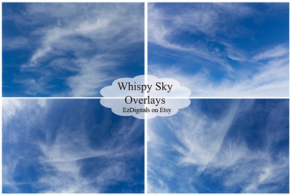 Digitaler Himmel Uberlagert Ersatz Photoshop Overlays Blaue Etsy