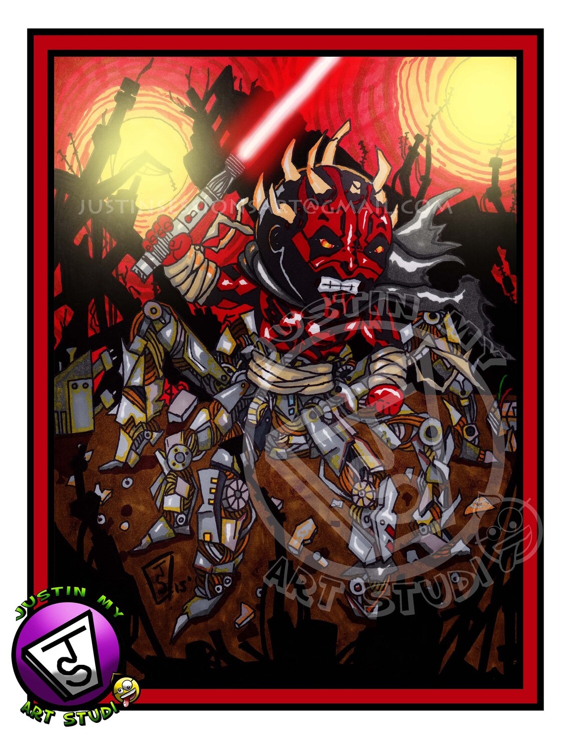 Darth Maul Original Artwork Digital Download | Etsy