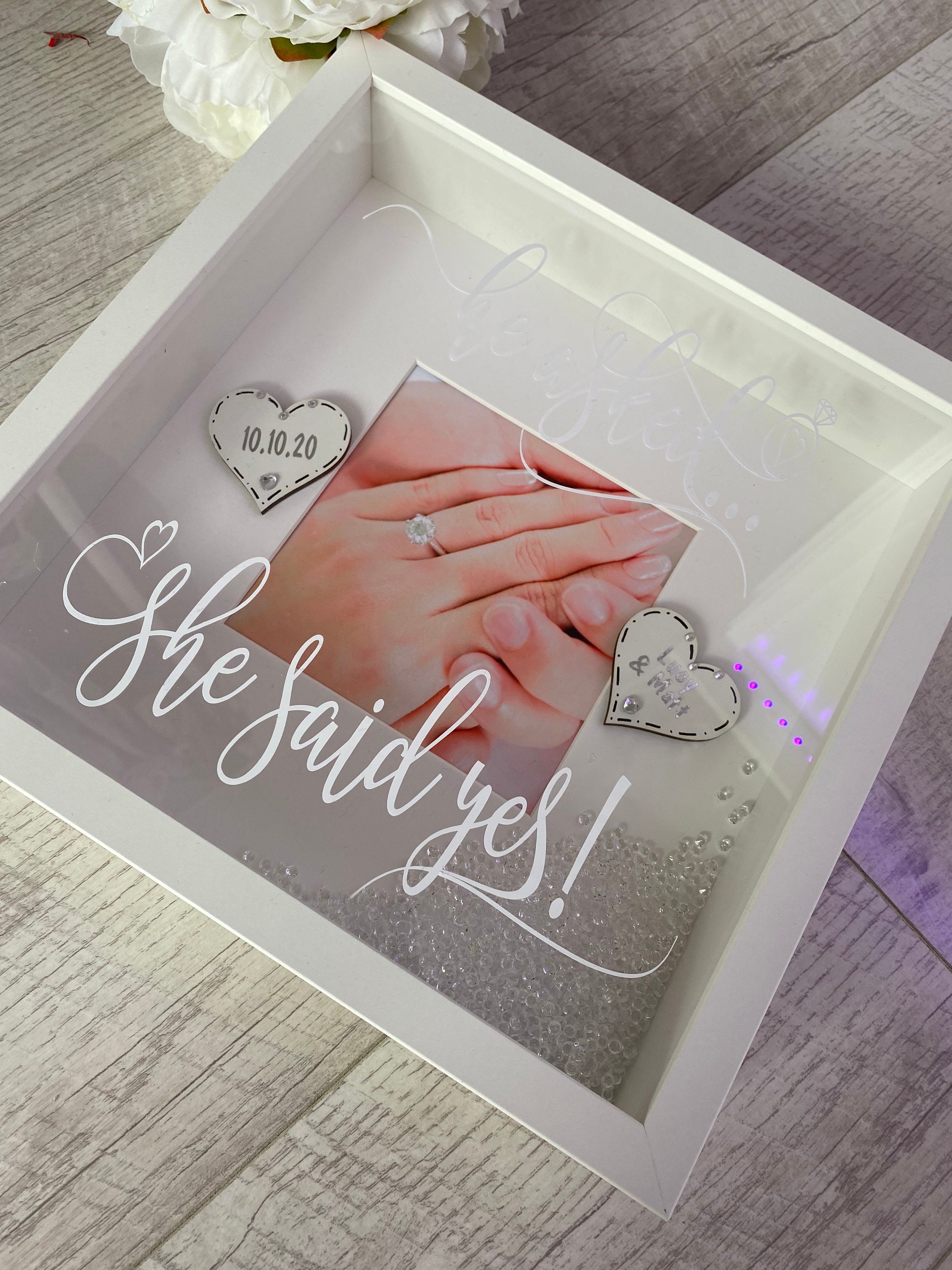 Personalised Happy Engagement Frame Engagement Picture Frame Etsy.de