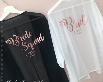 Personalised Bridal Party, Hen, Abroad Wedding, Kaftan, Beach, Swimsuit Cover Up Robe, Bride Tribe, Bride, Bridesmaid