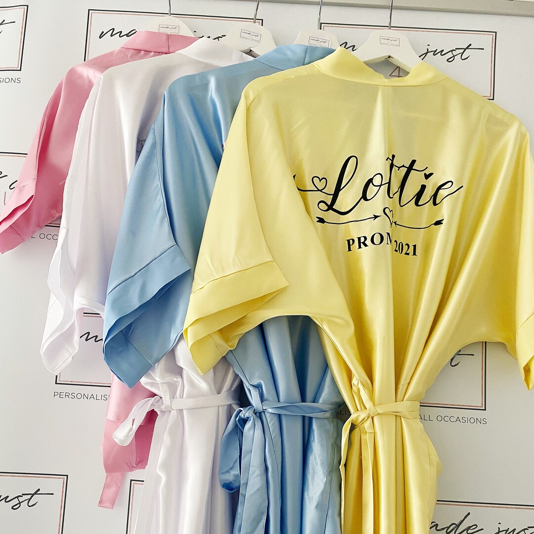 Personalised PROM Robes, Prom Dressing Gowns, Prom Gift,bride, Prom