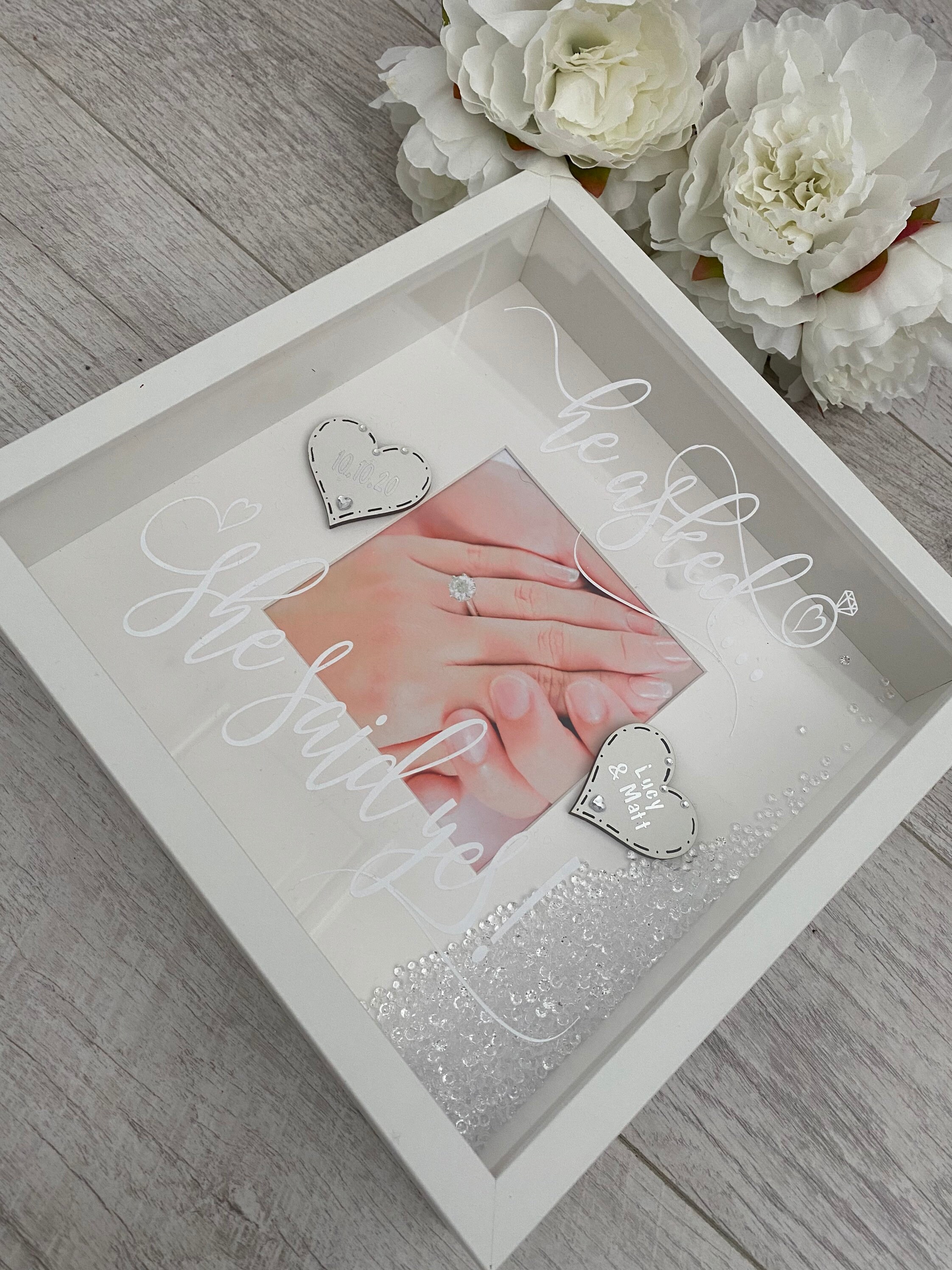 Personalised Happy Engagement Frame Engagement Picture Frame Etsy