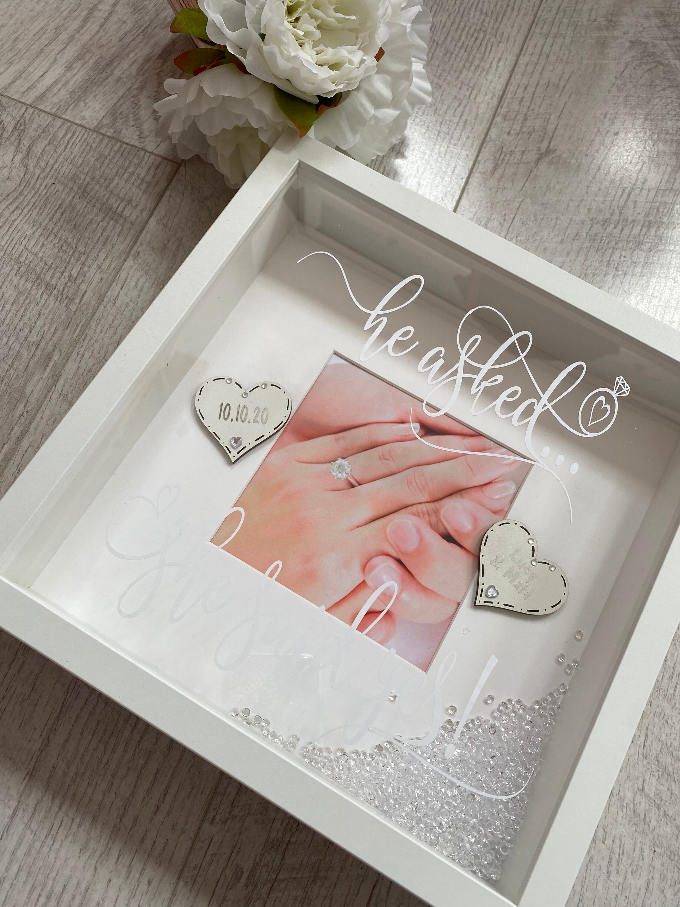 Personalised Happy Engagement Frame Engagement Picture Frame Etsy.de