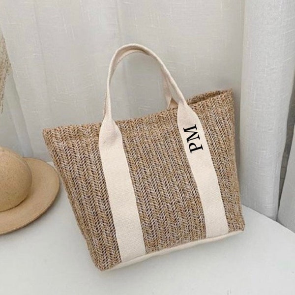 Straw Beach Bag - Etsy UK