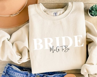 Bride Sweatshirt  ~ Bride t-shirt  ~ Maid of Honour ~ Team Bride Squad ~ Bride to Be Fiancee Wedding Hen Party Engagement Bridal Sweatshirt