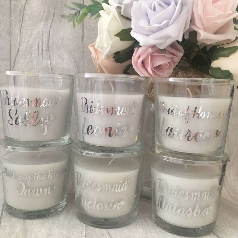 Buy Bridesmaid Gift Personalised Candle Scented Candle Online in India