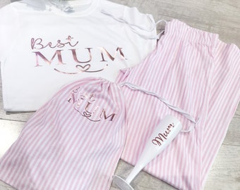 Personalised Pjs - Nanny pjs - Mummy Pjs - Mothers day pjs - mum gift - Nanny gift - Mum pyjamas - Nanny pyjamas