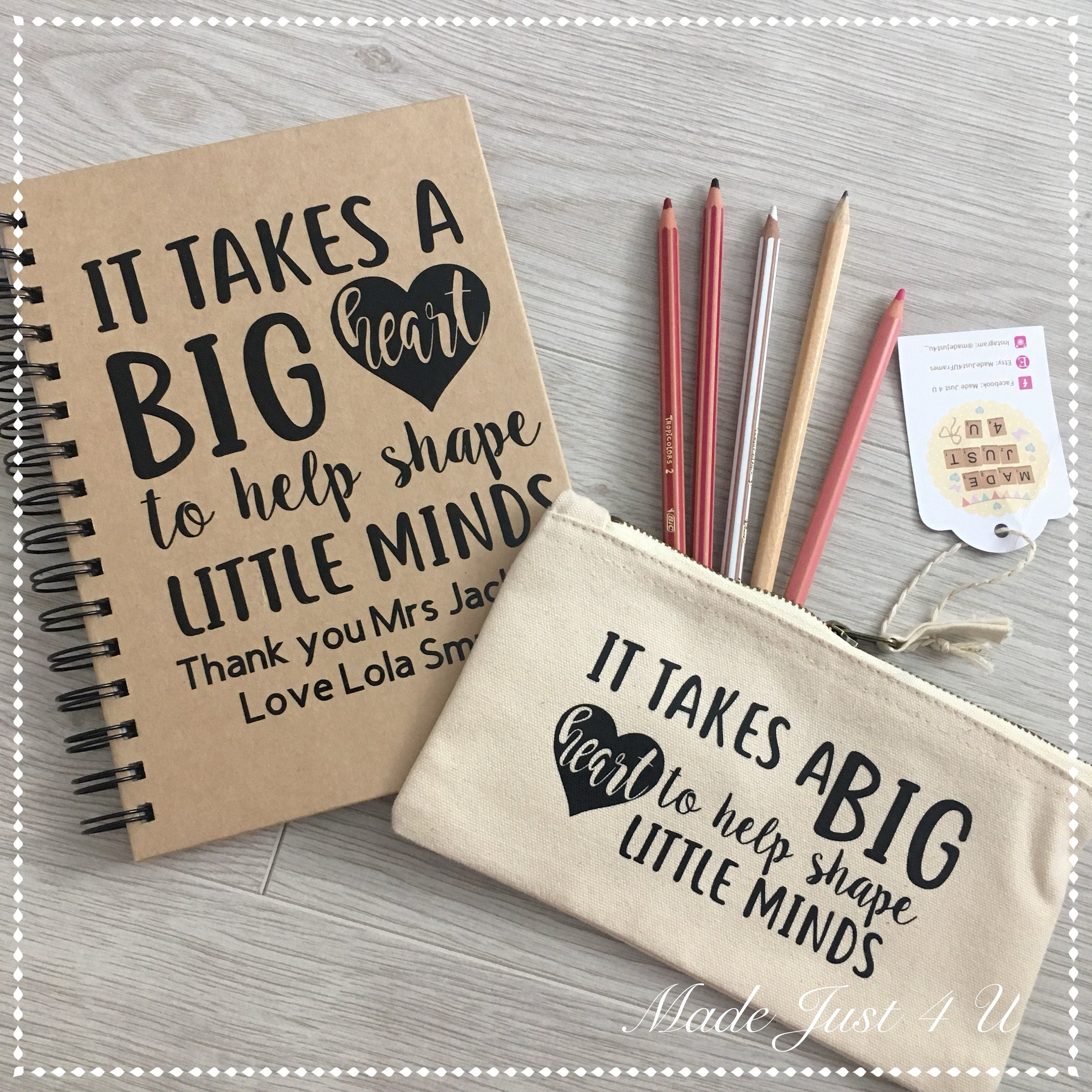 Personalised 'World's Best Teacher' Pencil Case By Blueberry Boo