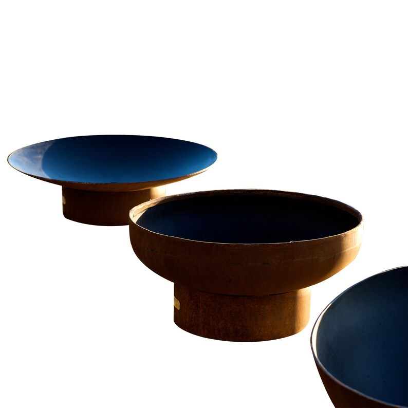 Low Boy Outdoor Fire Pit Bowl Patio Fireplace Natural Gas Etsy