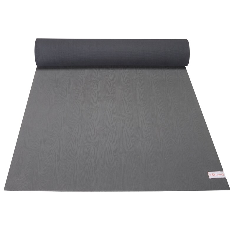 Sol Living Gray Natural Rubber Yoga Mat Sturdy Extra Thick Etsy