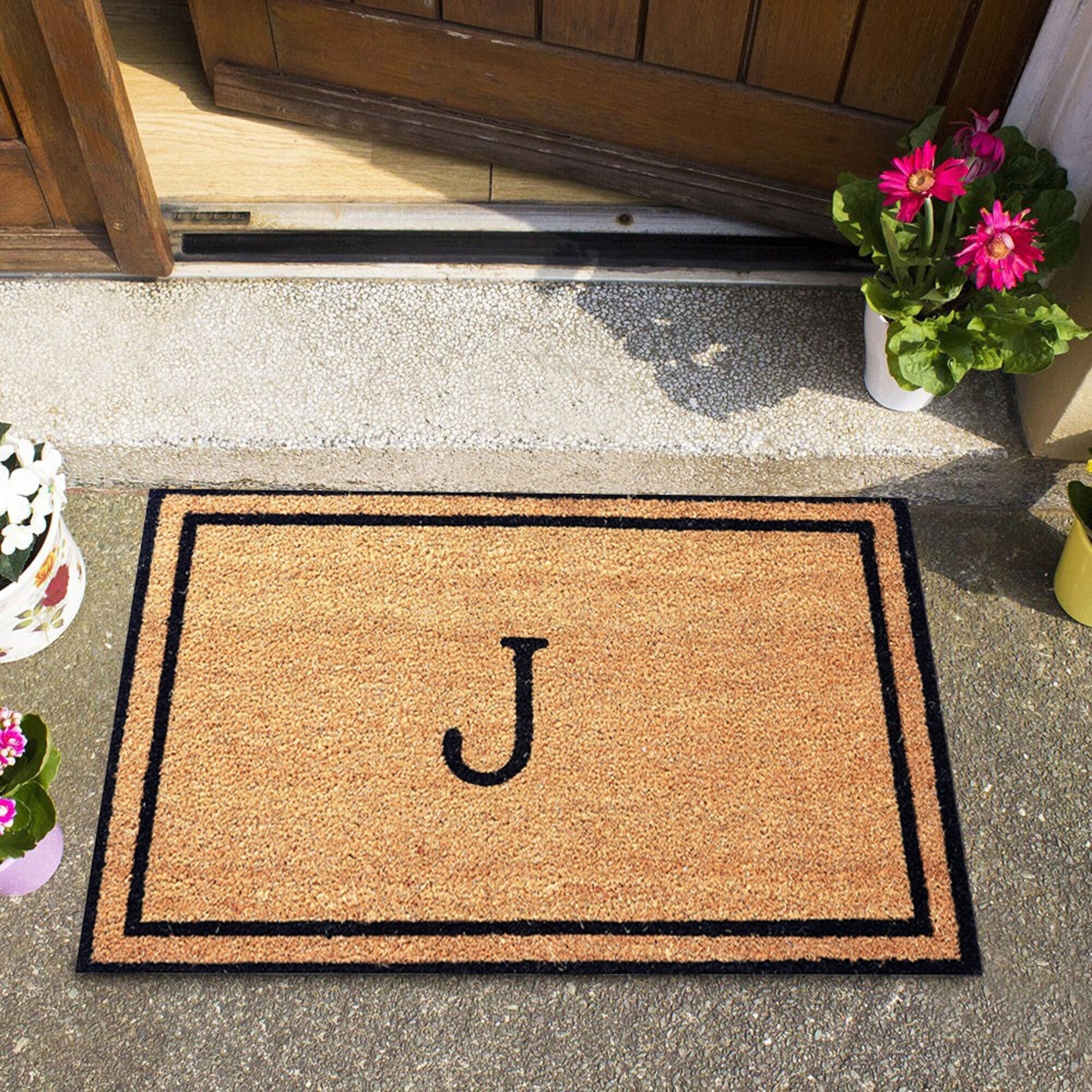 Personalized Monogram Door Mat Coco Collection Nonslip Etsy UK