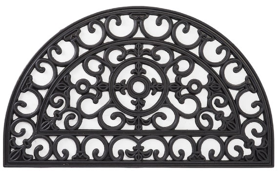 Fleur De Lis Half Round Wrought Iron 18 X 30 Indoor Outdoor