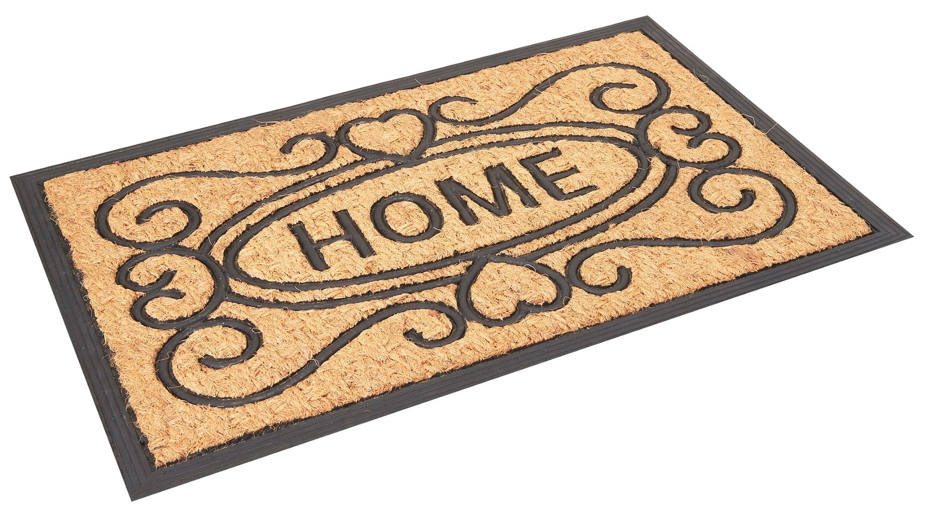 Coir Rubber Doormat / Durable & Non Slip Door Mat / Outdoor Etsy