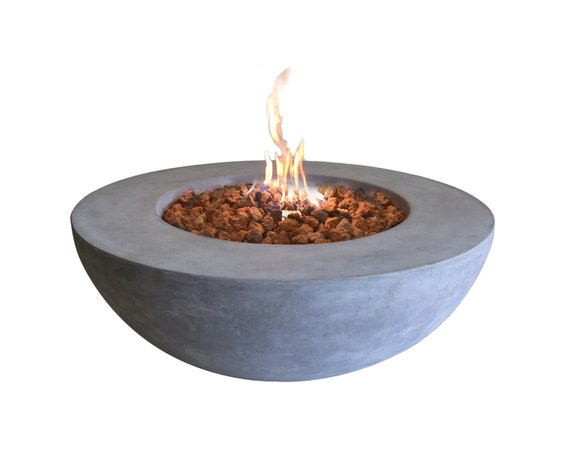 Lunar Fire Bowl Outdoor Gas 42 Inch Fire Pit Patio Heater Etsy