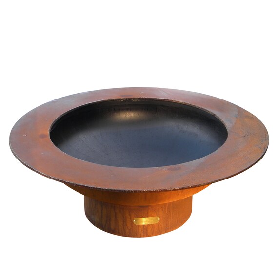 Magnum W Lid Outdoor Fire Pit Bowl Patio Fireplace Natural Gas Etsy
