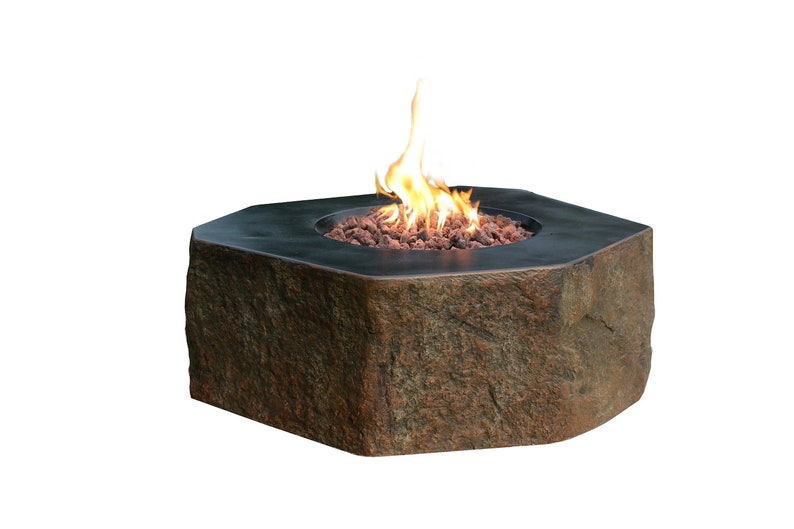 Columbia Fire Pit Table 40 X 36 Inches Durable Glass Etsy