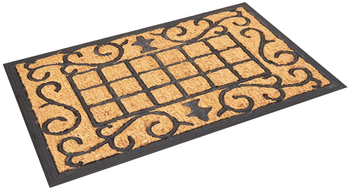 Coir Rubber Doormat / Durable & Non Slip Door Mat / Outdoor Etsy