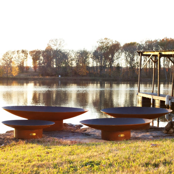 Asia Outdoor Fire Pit Bowl Patio Fireplace Natural Gas Liquid Etsy