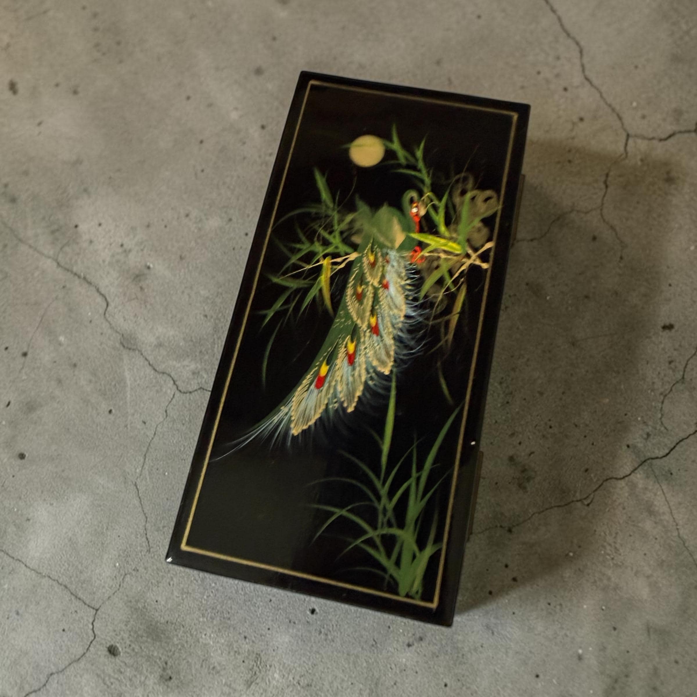 Japanese Bird Lacquer Box - Etsy