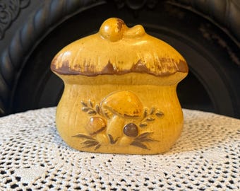 Vintage Ceramic Mushroom Napkin Holder