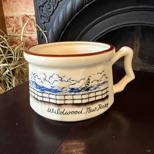 Vtg Soup Coffee Mug Otagiri Style Wildwood New Jersey Souvenir 1960’s image 2