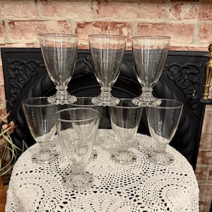 Vintage Anchor Hocking Berwick Boopie Glasses Juice Wine Water Iced Tea 8oz. 5.5”