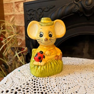 Adorable Vintage Mouse Piggy Bank Taiwan