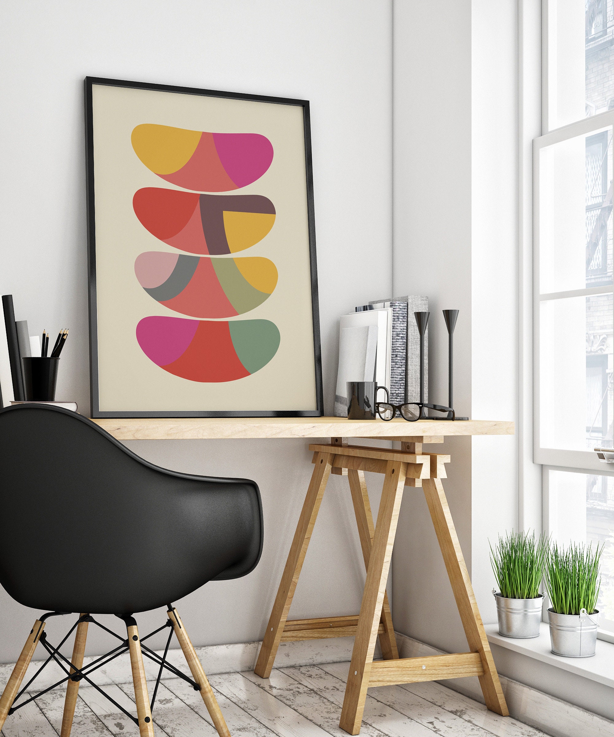 Print wall art contemporary wall art Art print Living room | Etsy