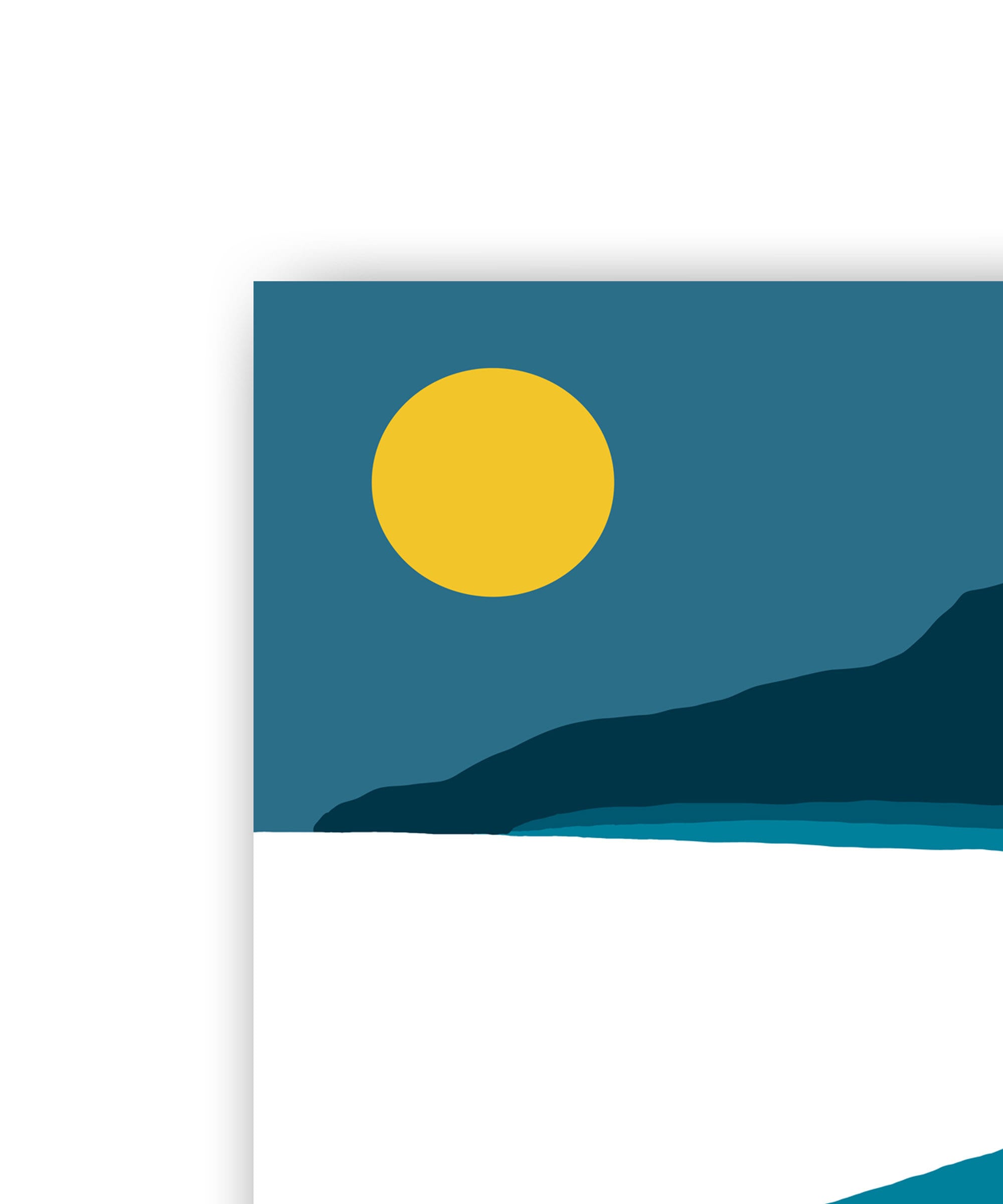 Prints Wall Art Blue and Yellow Wall Art Wall Decor Blue Etsy UK