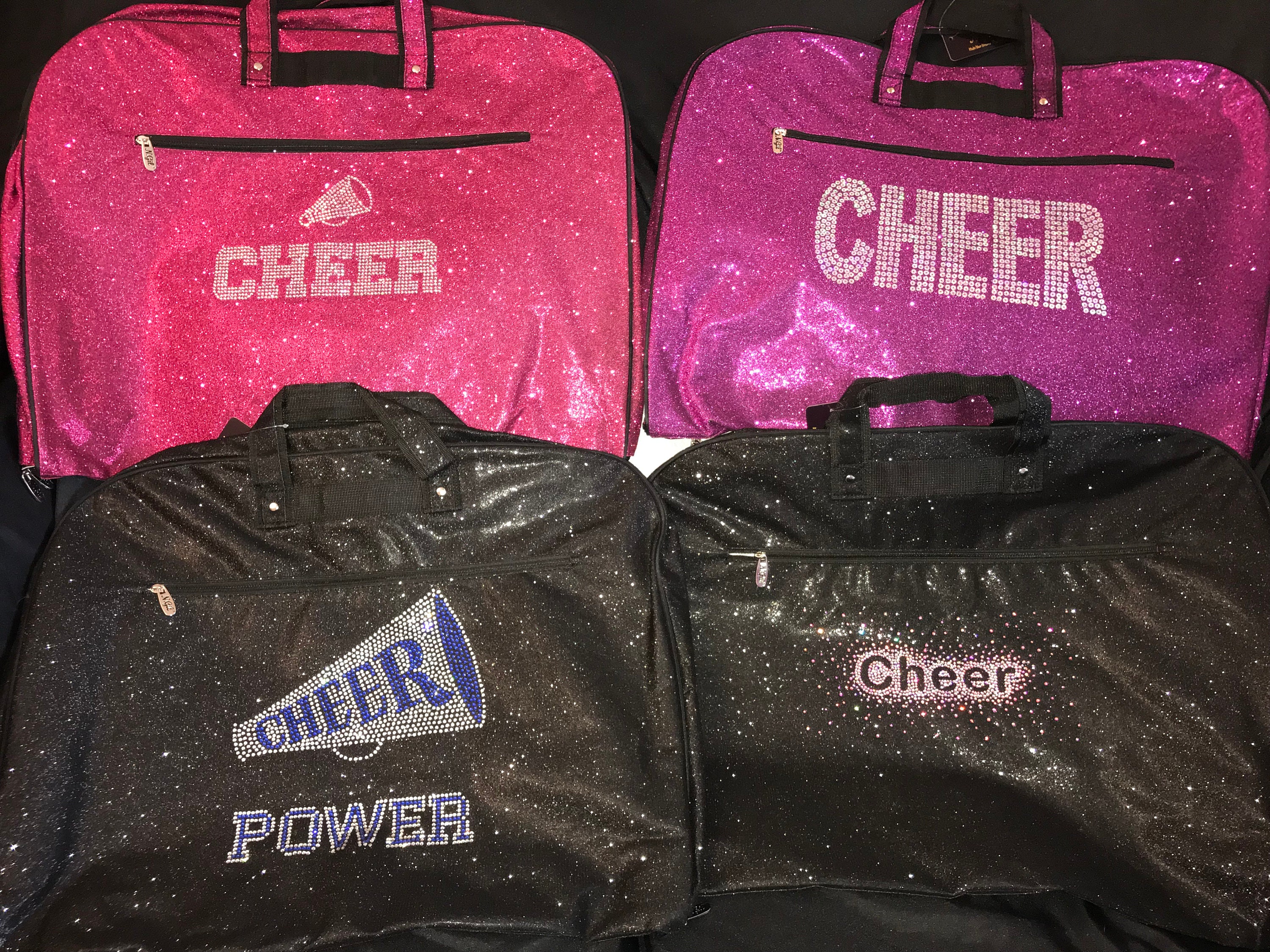 glitter garment bag