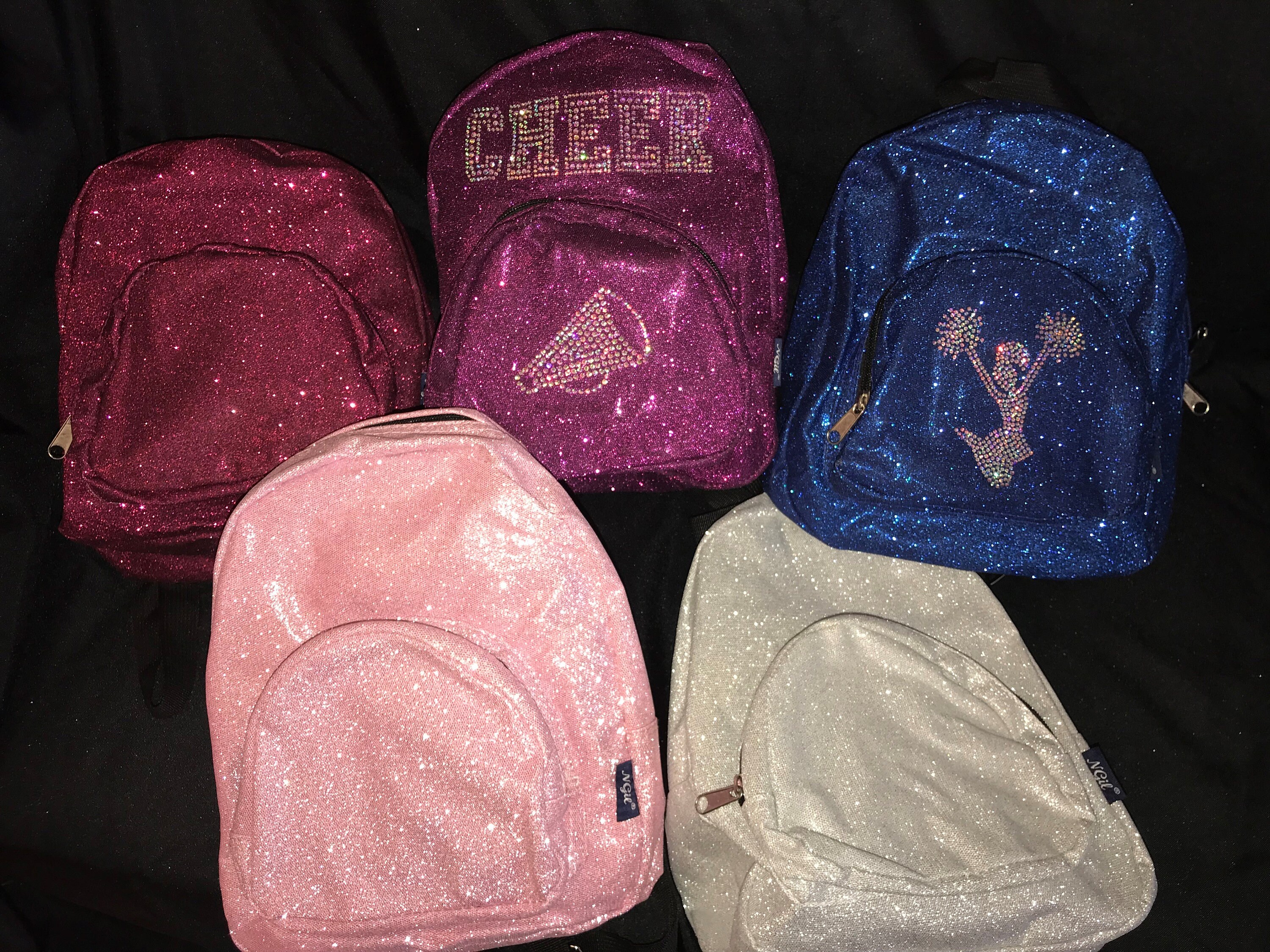 Customizable Small Glitter Backpacks Perfect for Cheer Etsy