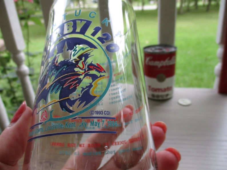 120th Kentucky Derby Trivia Glass 1994