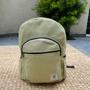 Handmade in Nepal, Large Pure Hemp Backpack, Unisex durable Backpack, Hippie Backpack, Boho Backpack, School Bag, Eco Friendly Backpack