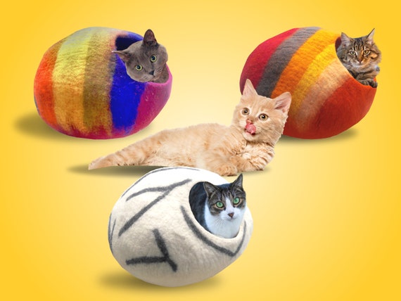 wool cat bed