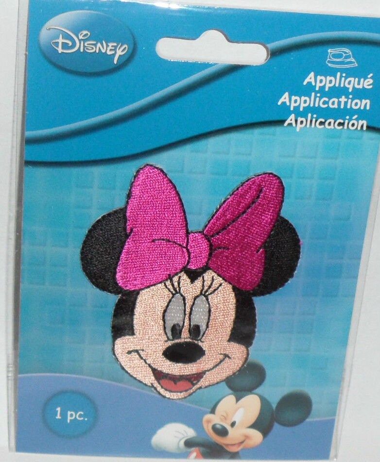 1 PC - 2 ⁵³/₆₄” Disney Peekaboo Minnie Mouse Iron On Embroidered Patches  Appliq