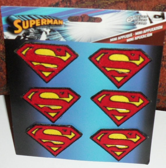 Superman Logo Embroidered Iron On Patch dc comics