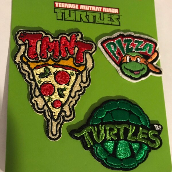 Cowabunga! Teenage Mutant Ninja Turtles TMNT Embroidered Iron-On Patch, 4.5" X 2.5" For Jackets & Bags